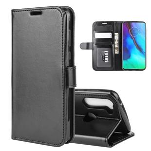 For Motorola Moto G Stylus R64 Texture Single Horizontal Flip Protective Case with Holder & Card Slots & Wallet& Photo Frame(Black)