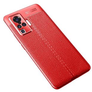 For VIVO X50 Pro Litchi Texture TPU Shockproof Case(Red)