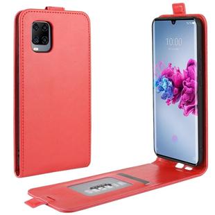 For ZTE Axon 11 R64 Texture Single Vertical Flip Leather Protective Case with Card Slots & Photo Frame(Red)