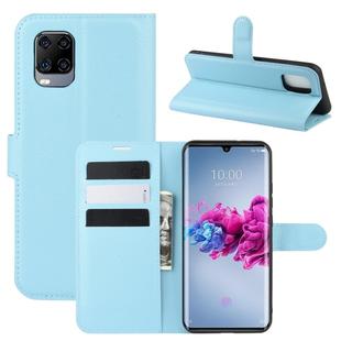 For ZTE Axon 11  Litchi Texture Horizontal Flip Protective Case with Holder & Card Slots & Wallet(Blue)