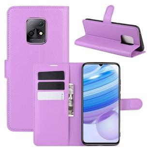 For Xiaomi Redmi 10X Pro 5G/10X 5G Litchi Texture Horizontal Flip Protective Case with Holder & Card Slots & Wallet(Purple)