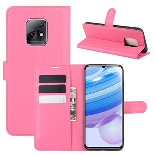 For Xiaomi Redmi 10X Pro 5G/10X 5G Litchi Texture Horizontal Flip Protective Case with Holder & Card Slots & Wallet(Rose red)
