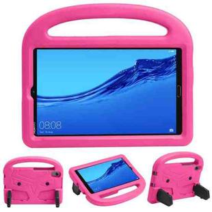 For Huawei MediaPad M5/M6 8.0 Sparrow Pattern EVA Children''s Fall Protection Case With Retractable Bracket(RoseRed)