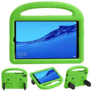 For Huawei MediaPad M5/M6 8.0 Sparrow Pattern EVA Children Fall Protection Case With Retractable Bracket(Green)