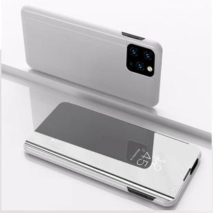 For Huawei Y5P/Honor 9S Plated Mirror Horizontal Flip Leather Case with Holder(Silver)