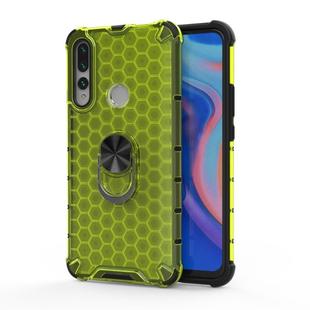 For Huawei Y9 Prime Shockproof Honeycomb PC + TPU Ring Holder Protection Case(Green)