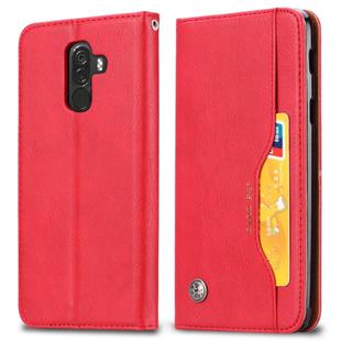 Knead Skin Texture Horizontal Flip Leather Case for Xiaomi Pocophone F1, with Photo Frame & Holder & Card Slots & Wallet(Red)