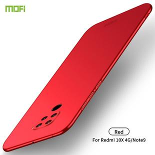 For Xiaomi Redmi 10X 4G MOFI Frosted PC Ultra-thin Hard Case(Red)