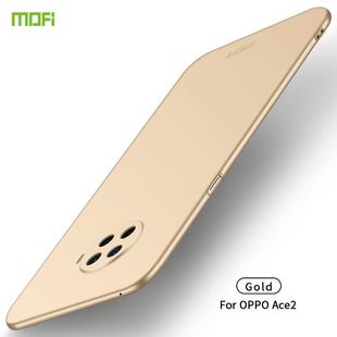 For OPPO Ace2 MOFI Frosted PC Ultra-thin Hard Case(Gold)