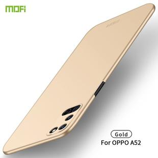 For OPPO A92s MOFI Frosted PC Ultra-thin Hard Case(Gold)