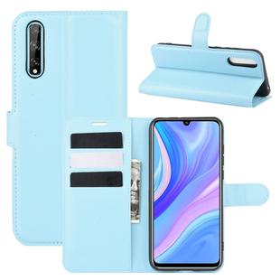 For Huawei Y8p/Enjoy 10s Litchi Texture Horizontal Flip Protective Case with Holder & Card Slots & Wallet(Blue)