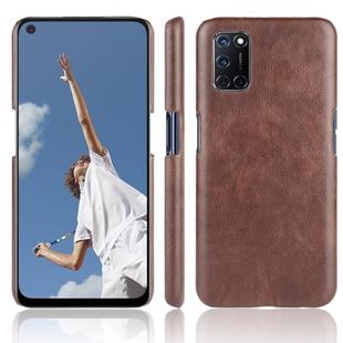 For Oppo A92/A52/A72 Shockproof Litchi Texture PC + PU Case(Brown)