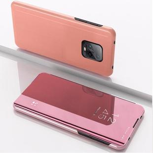 For Xiaomi Redmi 10X Pro 5G  Plated Mirror Horizontal Flip Leather Case with Holder(Rose Gold)