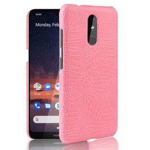 Shockproof Crocodile Texture PC + PU Case For Nokia 3.2(Pink)