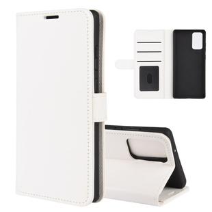 For Samsung Galaxy Note20 R64 Texture Single Horizontal Flip Protective Case with Holder & Card Slots & Wallet& Photo Frame(White)