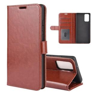 For Samsung Galaxy Note20 R64 Texture Single Horizontal Flip Protective Case with Holder & Card Slots & Wallet& Photo Frame(Brown)