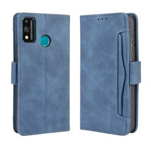 For Huawei Honor 9X Lite  Wallet Style Skin Feel Calf Pattern Leather Case ，with Separate Card Slot(Blue)