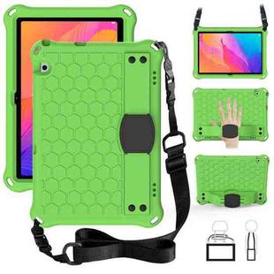 For Huawei MatePad T8 8.0 (2020) Honeycomb Design EVA + PC Four Corner Shockproof Protective Case with Strap(Green+Black)