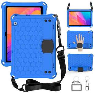 For Huawei MatePad T8 8.0 (2020) Honeycomb Design EVA + PC Four Corner Shockproof Protective Case with Strap(Blue+Black)
