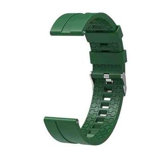 Suitable For Xiaomi Haylou Solar Watch Silicone Watch Band, Length: 21cm(green)