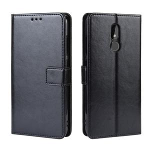 Retro Crazy Horse Texture Horizontal Flip Leather Case for Nokia 3.2, with Holder & Card Slots & Photo Frame(Black)