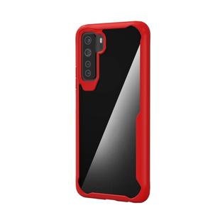 For Huawei Nove 7 SE Transparent PC + TPU Full Coverage Shockproof Protective Case(Red)