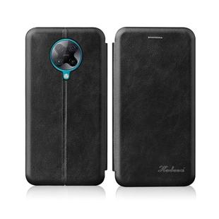 For Xiaomi Redmi K30 Pro / Redmi K30 Pro Zoom Poco F2 Pro Integrated Electricity Pressing Retro Texture Magnetic TPU+PU Leather Case with Card Slot & Holder(Black)