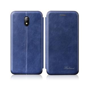 For Xiaomi Redmi 8A Integrated Electricity Pressing Retro Texture Magnetic TPU+PU Leather Case with Card Slot & Holder(Blue)