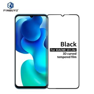 For Xiaomi 10 Lite PINWUYO 9H 3D Curved Full Screen Explosion-proof Tempered Glass Film(Black)