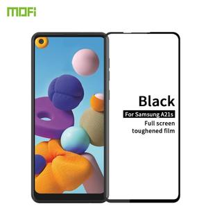 For Samsung Galaxy A21S MOFI 9H 2.5D Full Screen Tempered Glass Film(Black)