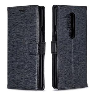 For OnePlus 8 Pro Litchi Texture Horizontal Flip Leather Case with Holder & Card Slots & Wallet & Photo Frame(Black)