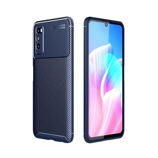 For Huawei Enjoy Z 5G Carbon Fiber Texture Shockproof TPU Case(Blue)