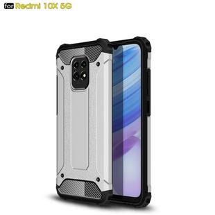 For Xiaomi Redmi 10X 5G Magic Armor TPU + PC Combination Case(Silver)