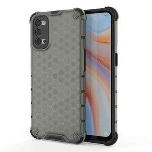 For OPPO Reno 4 Pro Shockproof Honeycomb PC + TPU Case(Grey)