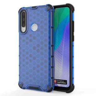 For Huawei Y6P  Shockproof Honeycomb PC + TPU Case(Blue)