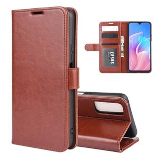 For Huawei Enjoy Z 5G R64 Texture Single Horizontal Flip Protective Case with Holder & Card Slots & Wallet& Photo Frame(Brown)