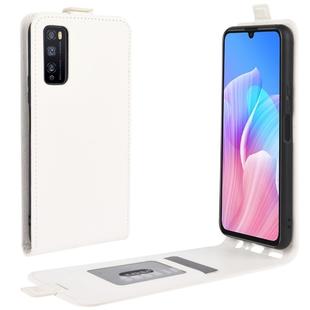 For Huawei Enjoy Z 5G R64 Texture Single Vertical Flip Leather Protective Case with Card Slots & Photo Frame(White)