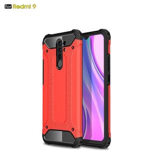 For Xiaomi Redmi 9 Magic Armor TPU + PC Combination Case(Red)