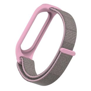 For Xiaomi Mi Band 5/4/3 Texture Case Hook and Loop Fastener Watch Band(Silt)