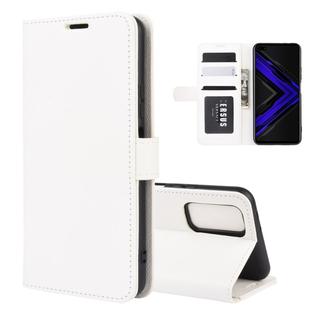 For Huawei Honor Play4 Pro / Honor V30 R64 Texture Single Horizontal Flip Protective Case with Holder & Card Slots & Wallet& Photo Frame(White)