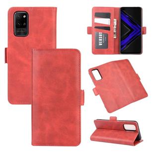 For Huawei Honor Play4 Pro/Honor V30  Dual-side Magnetic Buckle Horizontal Flip Leather Case with Holder & Card Slots & Wallet(Red)