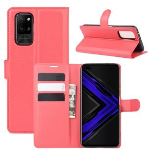 For Huawei Honor Play4 Pro/Honor V30 Litchi Texture Horizontal Flip Leather Case with Holder & Card Slots & Wallet(Red)