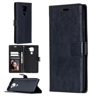 For Xiaomi Redmi Note 9 Crazy Horse Texture Horizontal Flip Leather Case with Holder & Card Slots & Wallet & Photo Frame(Black)