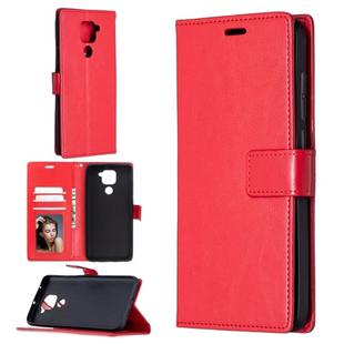 For Xiaomi Redmi Note 9 Crazy Horse Texture Horizontal Flip Leather Case with Holder & Card Slots & Wallet & Photo Frame(Red)