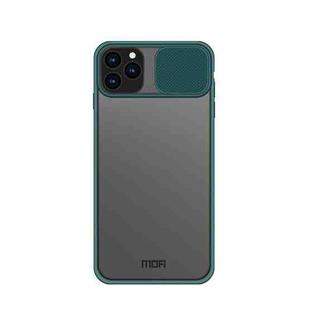 For iPhone 11 Pro MOFI Xing Dun Series Translucent Frosted PC + TPU Privacy Anti-glare Shockproof All-inclusive Protective Case(Green)