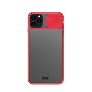 For iPhone 11 Pro MOFI Xing Dun Series Translucent Frosted PC + TPU Privacy Anti-glare Shockproof All-inclusive Protective Case(Red)
