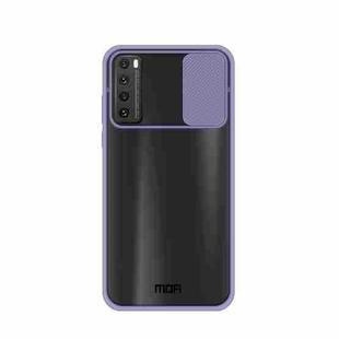 For Huawei nova 7 MOFI Xing Dun Series PC + TPU Anti-peep Waterproof And Anti-drop All-inclusive Protective Shell, Translucent Frosted(Purple)