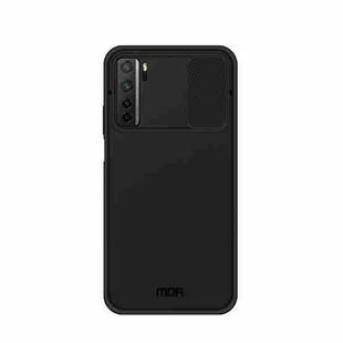 For Huawei nova 7 SE MOFI Xing Dun Series PC + TPU Anti-peep Waterproof And Anti-drop All-inclusive Protective Shell, Translucent Frosted(Black)