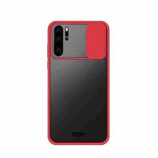 For Huawei P30 Pro MOFI Xing Dun Series PC + TPU Anti-peep Waterproof And Anti-drop All-inclusive Protective Shell, Translucent Frosted(Red)