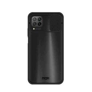 For Huawei P40 lite MOFI Xing Dun Series PC + TPU Anti-peep Waterproof And Anti-drop All-inclusive Protective Shell, Translucent Frosted(Black)